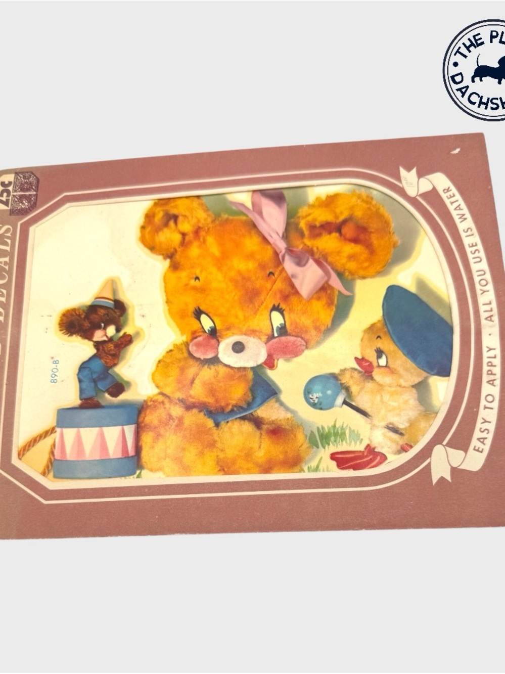Vintage Meyercord Plush Teddy Transfer Sheet